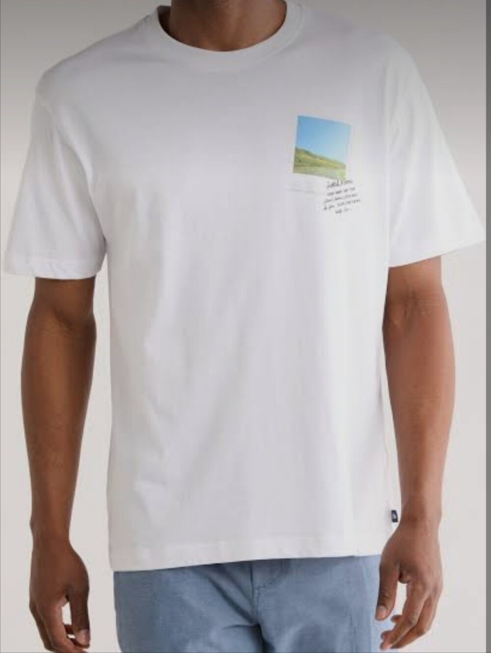 White Scotch And Soda Graphic Print Men’s T-Shirt Size XL
